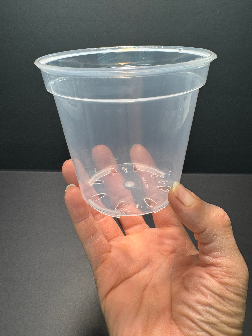 4-Inch Clear Plastic Plant Pot with Drainage Screens | 5 Pack or 12 Pack | Durable Glossy Nursery Pot for Repots Cuttings & Starter Plants