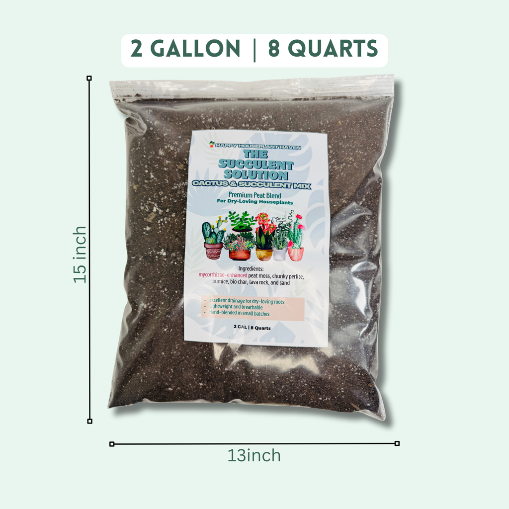 Cactus and Succulent Premium Potting Mix | Fast-Draining Gritty Soil for Succulents Cactus and Dry-Loving Plants