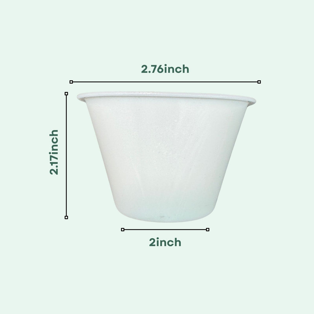 3-inch White Premium Self-Watering Planter Pots with Water Level Indicator | Multi-Pack