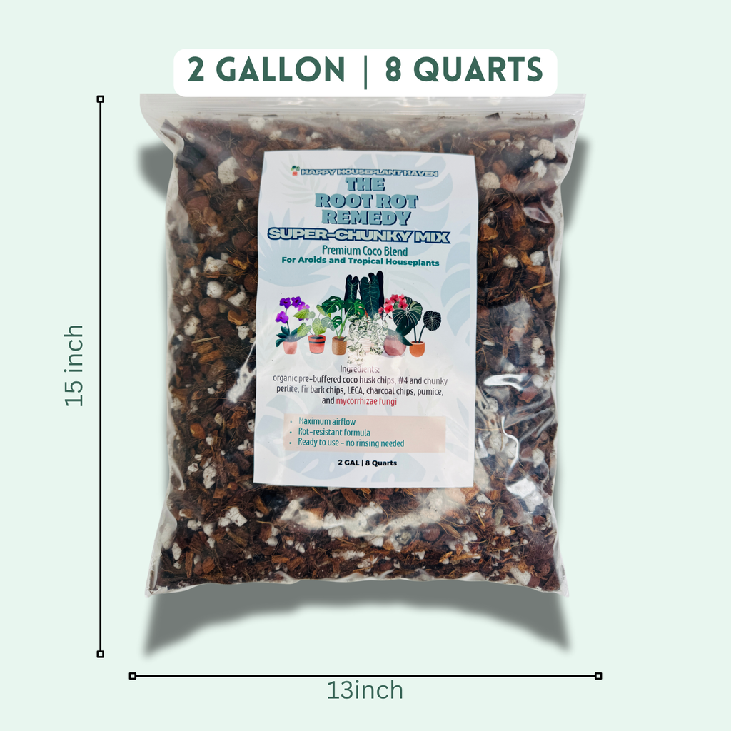 Super Chunky Premium Potting Mix Aroid Orchid and Hoya| Well-Draining Tropical Houseplant Soil with Perlite Bark Pumice