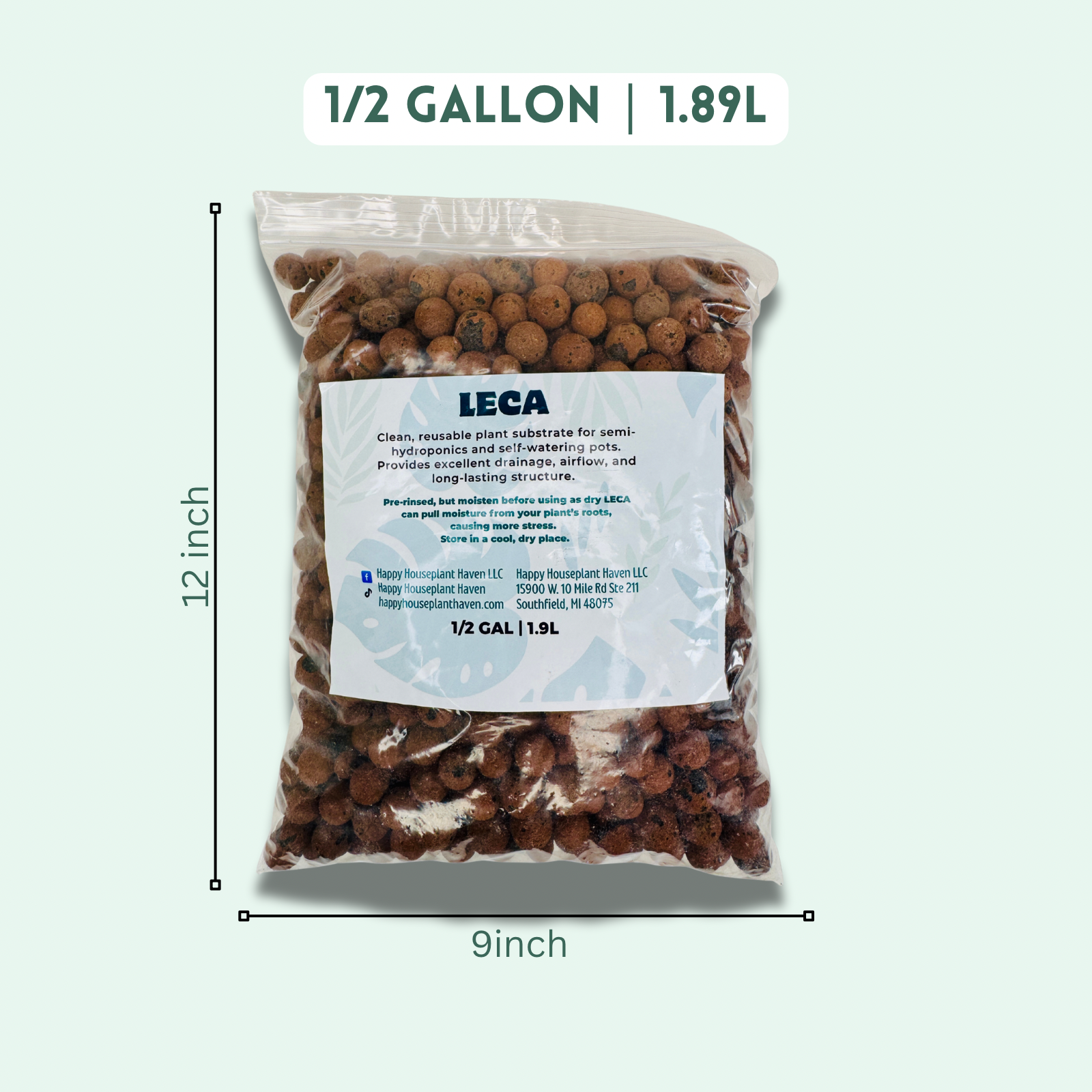 LECA Semi-Hydro Substrate | Lightweight Expanded Clay Aggregate | 8mm-16mm Size | Medium Size LECA