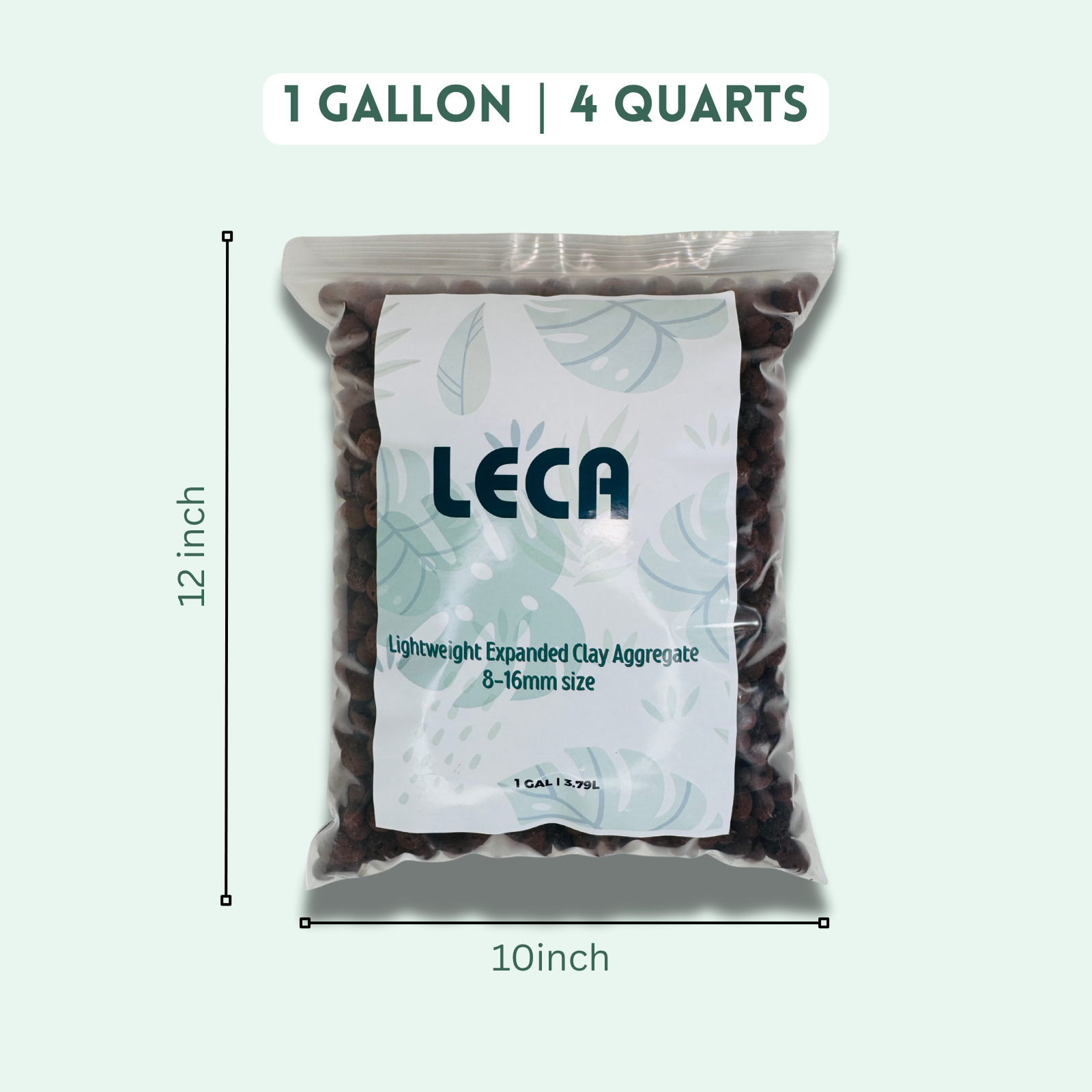 LECA Semi-Hydro Substrate | Lightweight Expanded Clay Aggregate | 8mm-16mm Size | Medium Size LECA