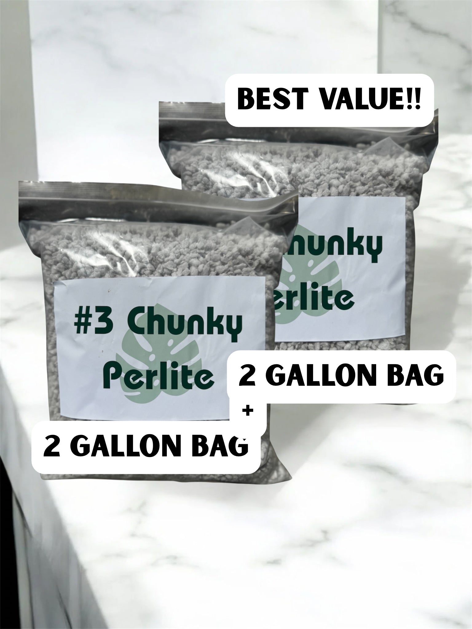 #3 Chunky Perlite – Medium-Large Grade Perlite for Drainage, Aeration & Custom Potting Mixes