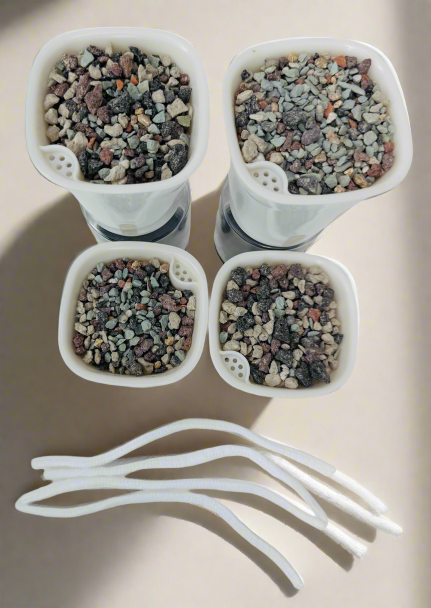 3-inch White Premium Self-Watering Pots | 2 Pack or 4 Pack | Self-Watering Planters with Water Level Indicator | Pots for Propagations & Small Plants
