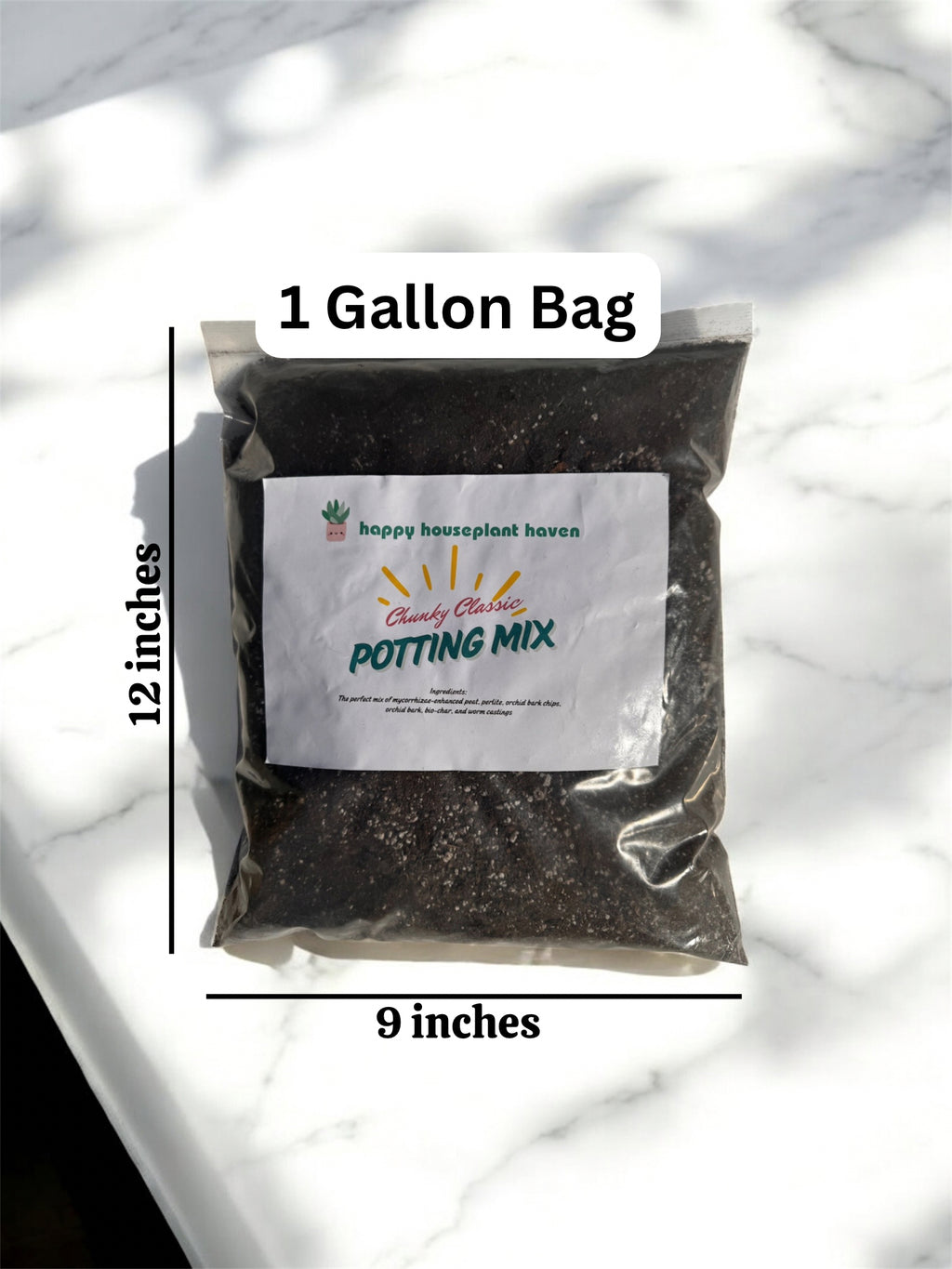 The Houseplant Hero | Chunky Classic Potting Mix – Breathable Soil for Houseplants Pothos Peace Lily Peperomia – Helps Prevent Root Rot