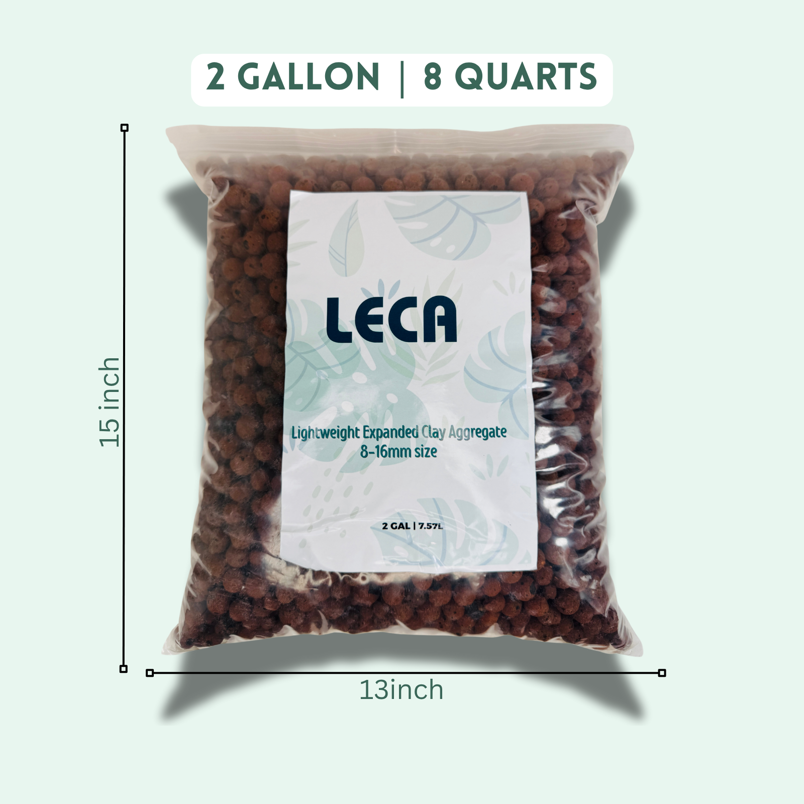 LECA Semi-Hydro Substrate | Lightweight Expanded Clay Aggregate | 8mm-16mm Size | Medium Size LECA