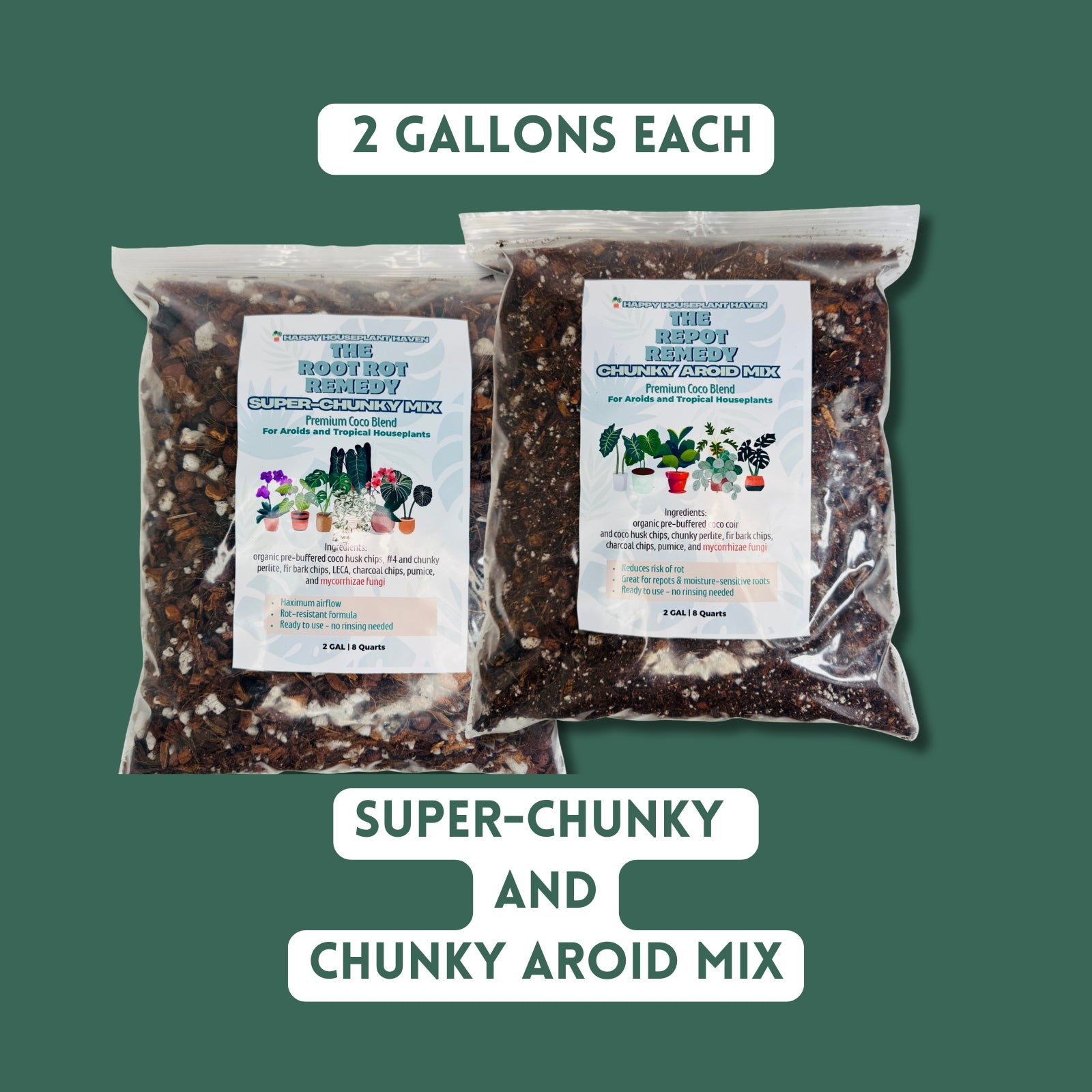 potting mix woolies 2 GAL Soil Mix 2PK Bundle Gift Set