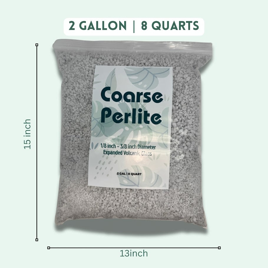 Coarse Perlite – Lightweight Soil Additive for Drainage Aeration and Root Health in Houseplants