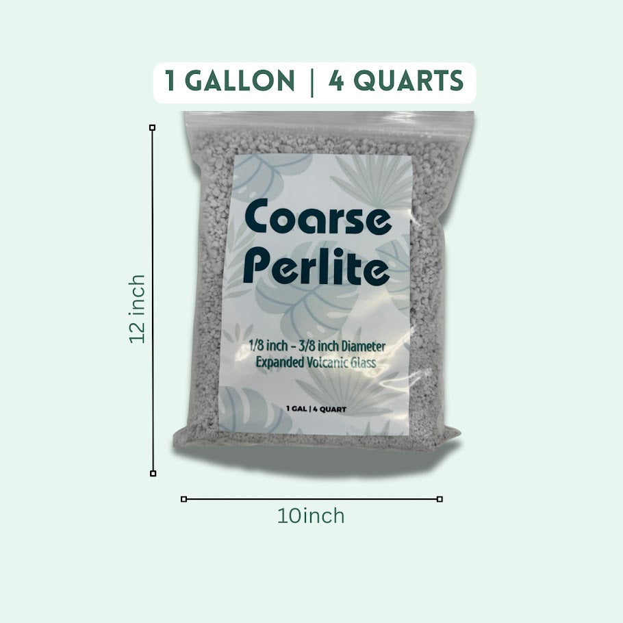 Coarse Perlite – Lightweight Soil Additive for Drainage Aeration and Root Health in Houseplants
