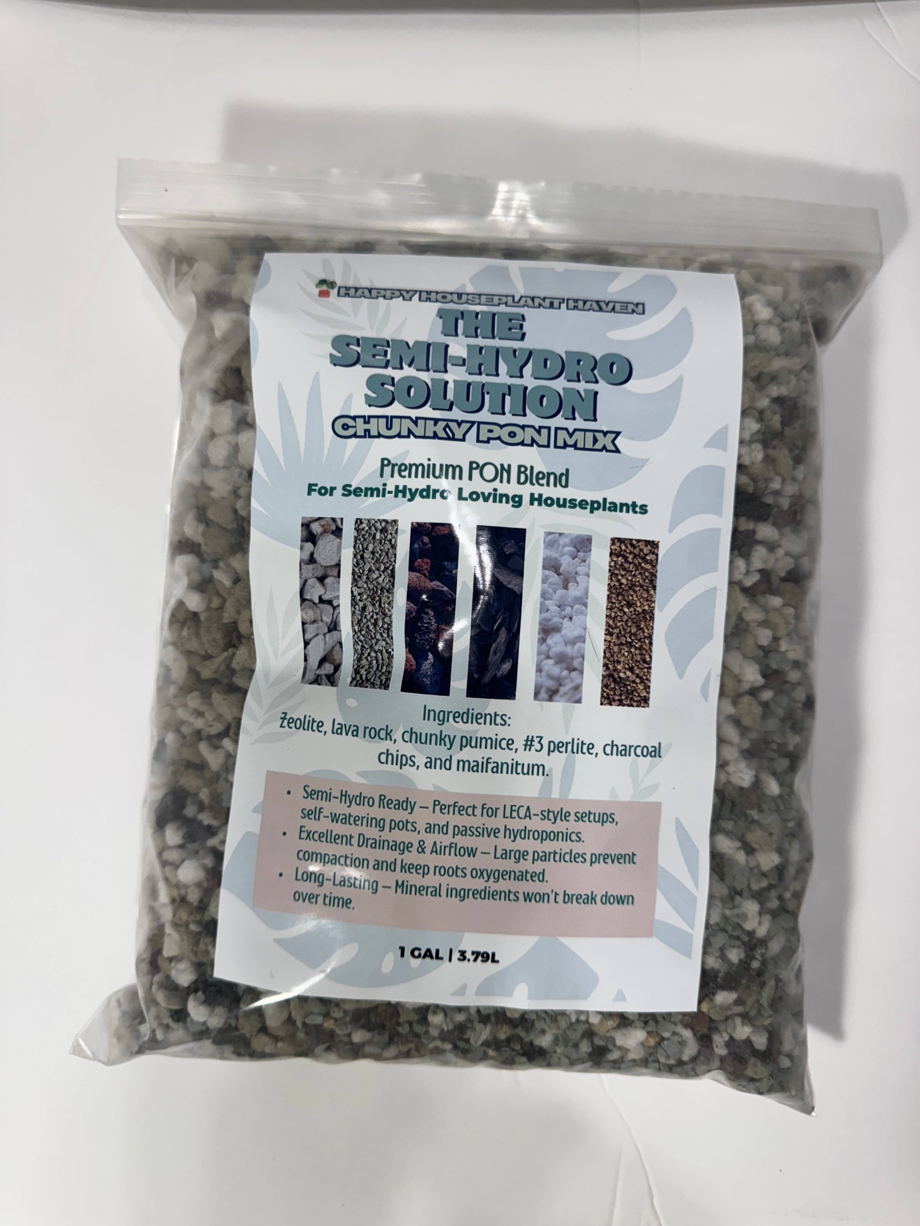 The Semi-Hydro Solution | Chunky PON Soil-Free Mix for Semi-Hydroponics & Self-Watering Pots | Mineral Plant Substrate