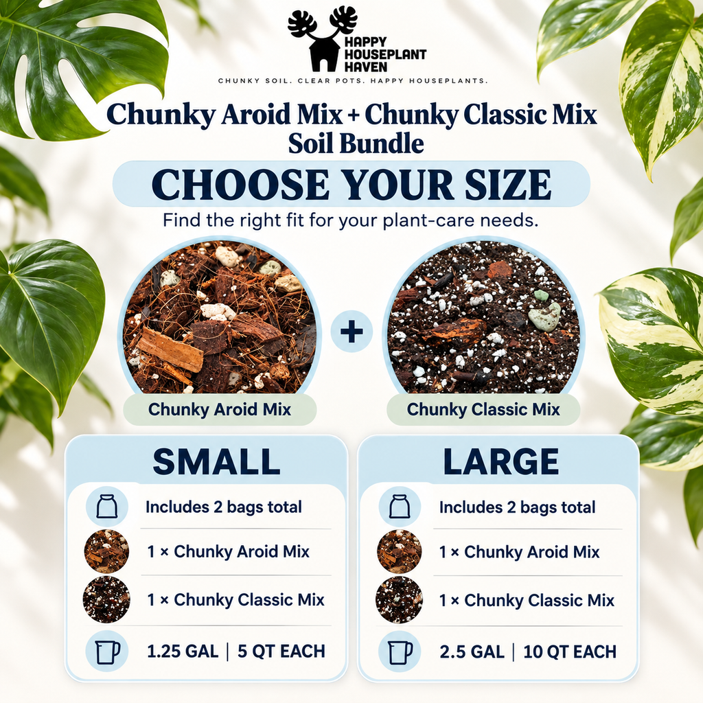 Chunky Aroid + Chunky Classic Soil Mix Duo | Two-Bag Potting Mix Set for Houseplants