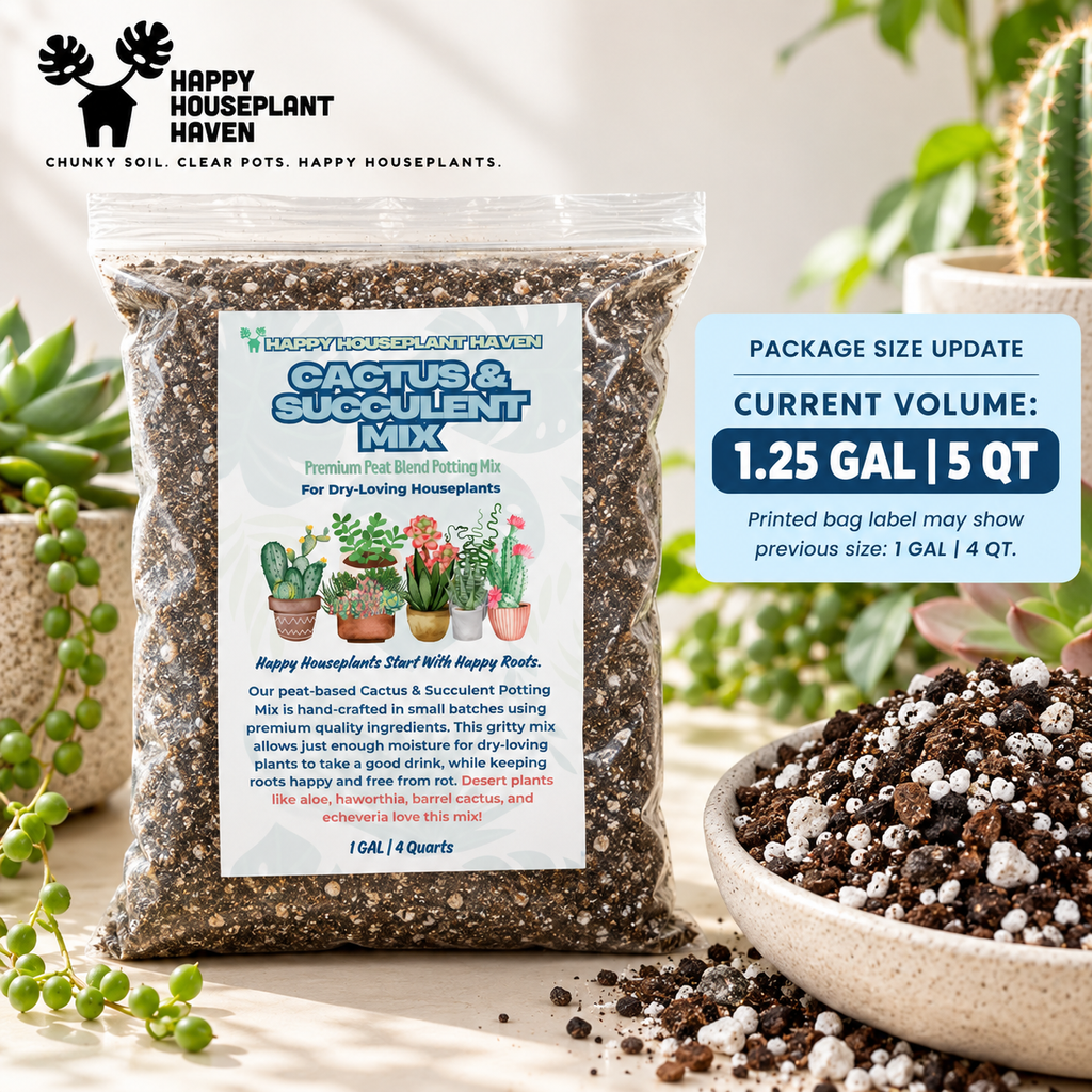 Chunky Cactus & Succulent Mix | Gritty, Fast-Draining Cactus & Succulent Soil