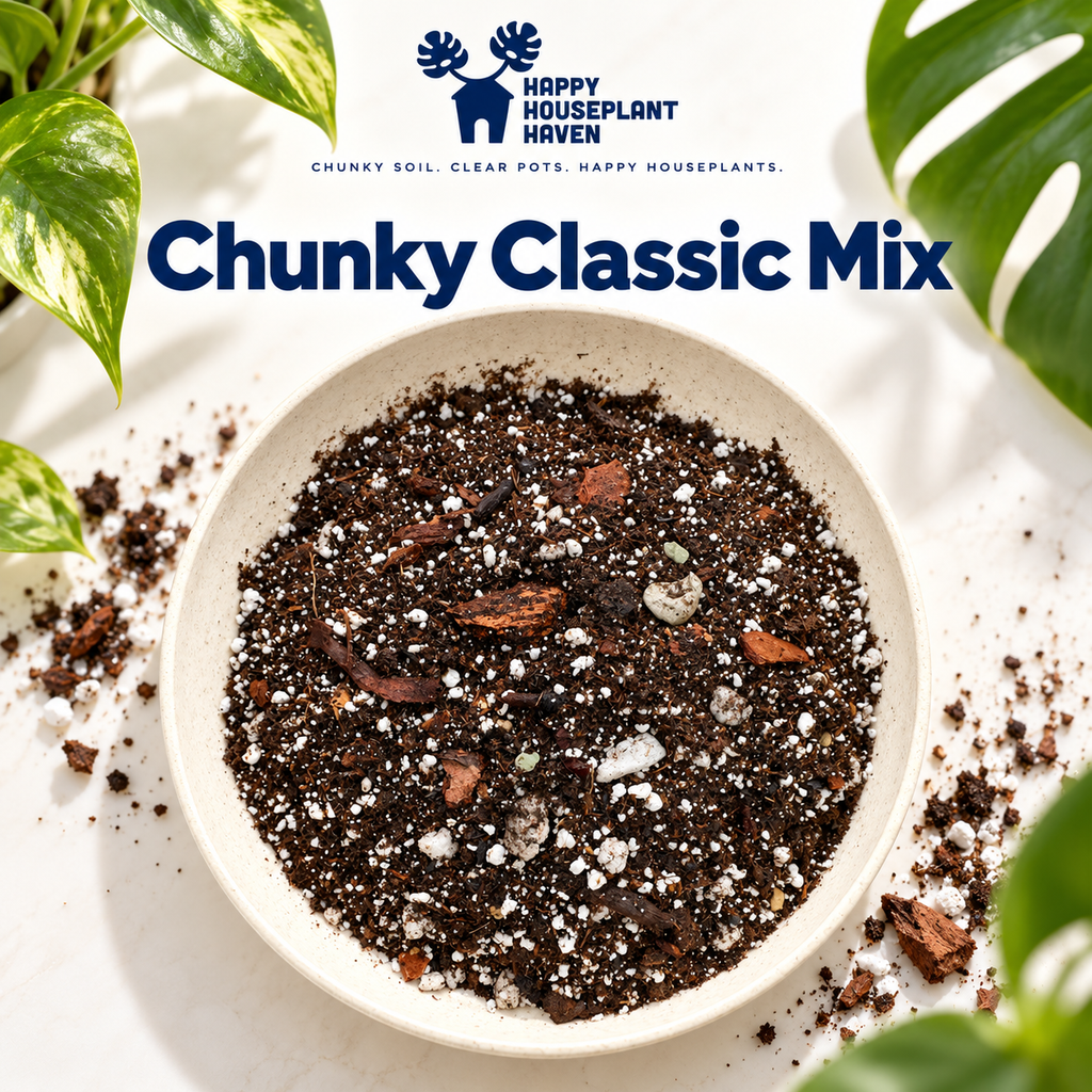 Chunky Classic Potting Mix | Well-Draining Indoor Soil for Monstera, Pothos & Begonia