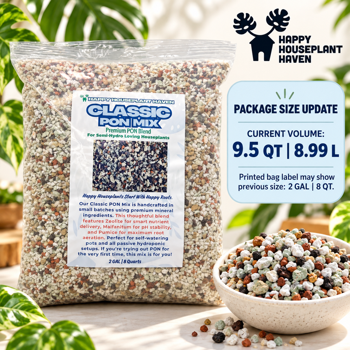 Classic PON Mix | Soil-Free Semi-Hydro Substrate for Self-Watering Pots