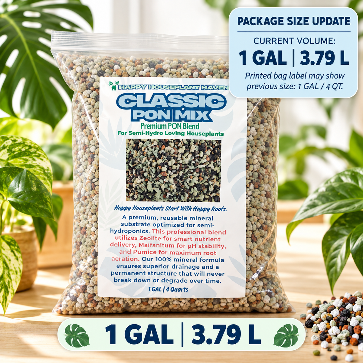 Classic PON Mix | Soil-Free Semi-Hydro Substrate for Self-Watering Pots
