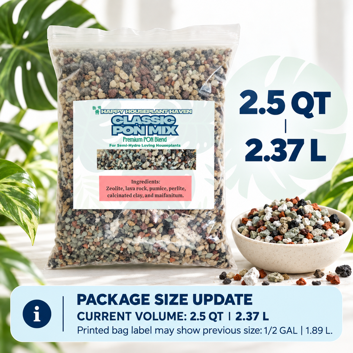 Classic PON Mix | Soil-Free Semi-Hydro Substrate for Self-Watering Pots