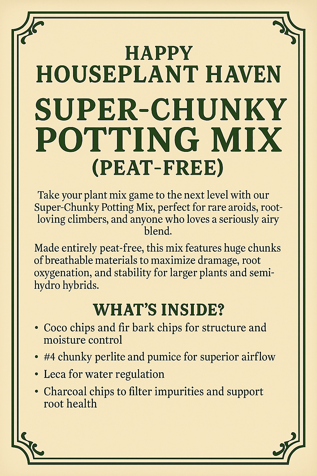 The Root Rot Remedy | Super Chunky Orchid and Hoya Potting Mix | Well-Draining Tropical Houseplant Soil with Perlite Bark Pumice