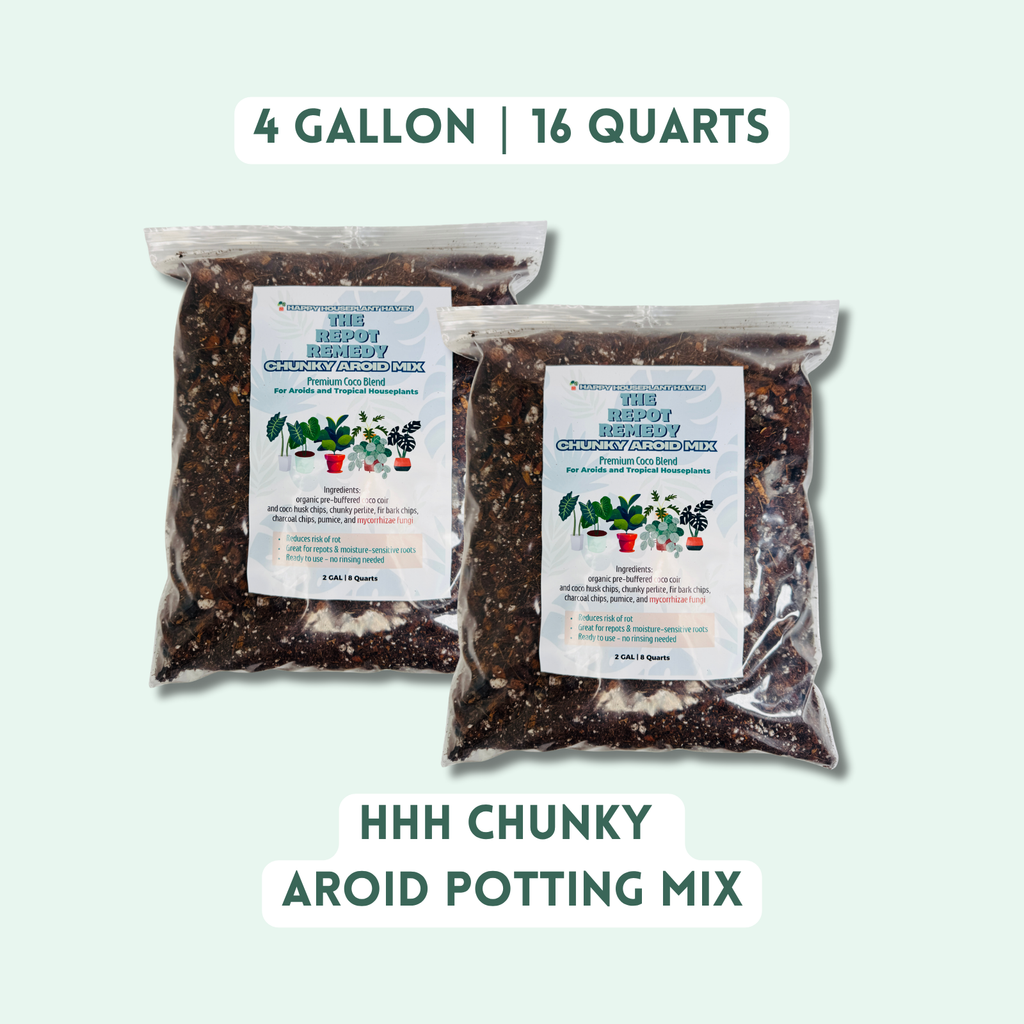 Chunky Aroid Mix by Happy Houselant Haven | Fast-Draining Soil for Monsteras Hoyas Aroids