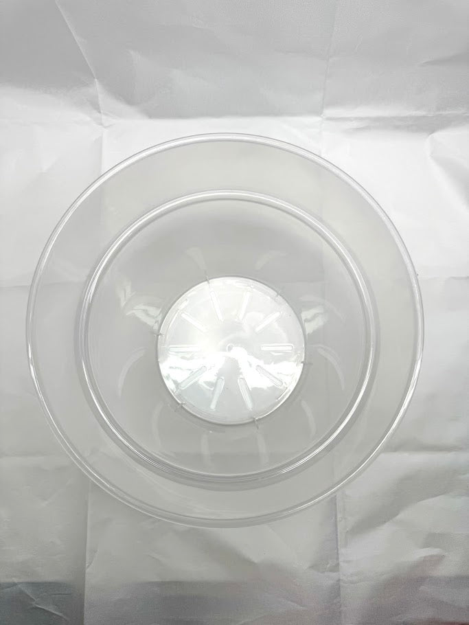 10-Inch Large Clear Nursery Pot with Saucer | Single or 2 Pack | Transparent Plastic Planter for Indoor & Outdoor Plants
