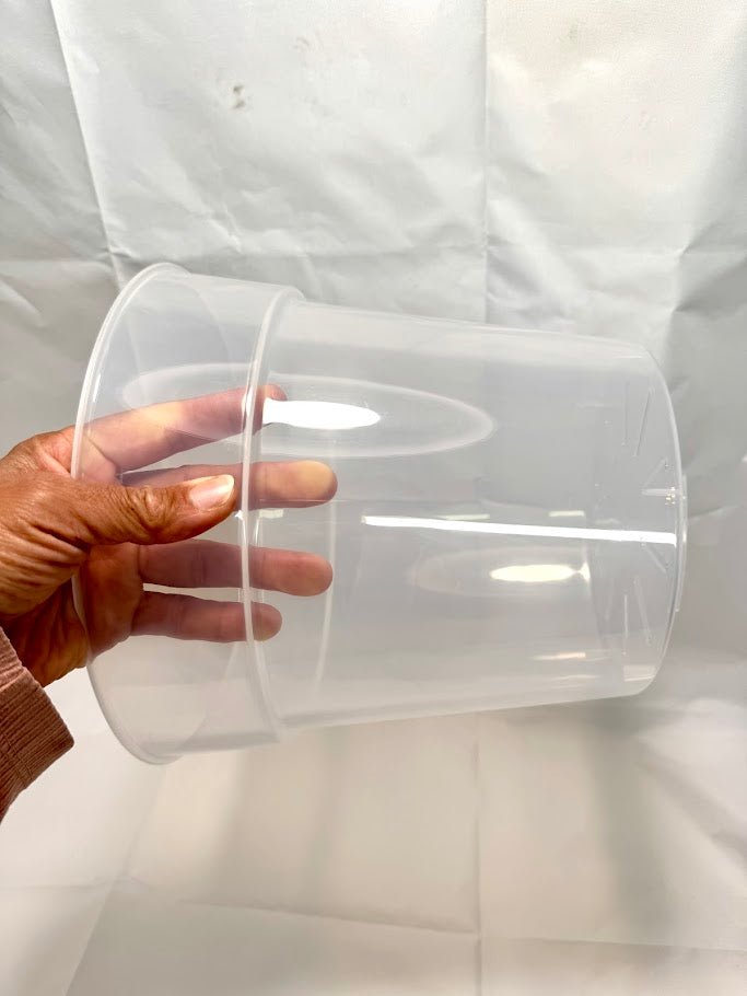 10-Inch Large Clear Nursery Pot with Saucer | Single or 2 Pack | Transparent Plastic Planter for Indoor & Outdoor Plants