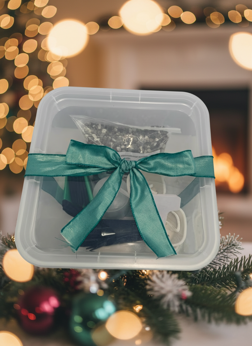 1/2 GAL Semi-Hydro Starter Kit in Clear Storage Bin | Plant Lover's PON Gift Set | FREE BONUS BAG