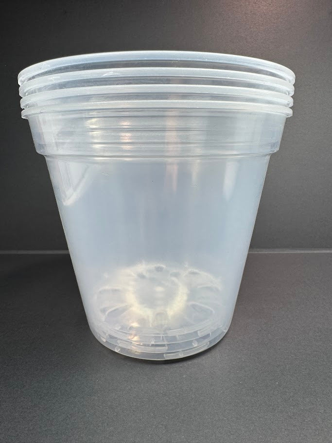 Clear Nursery Pot Repotting Set | 16-Pieces 4" 5" 6" 7" | Perfect for Houseplants
