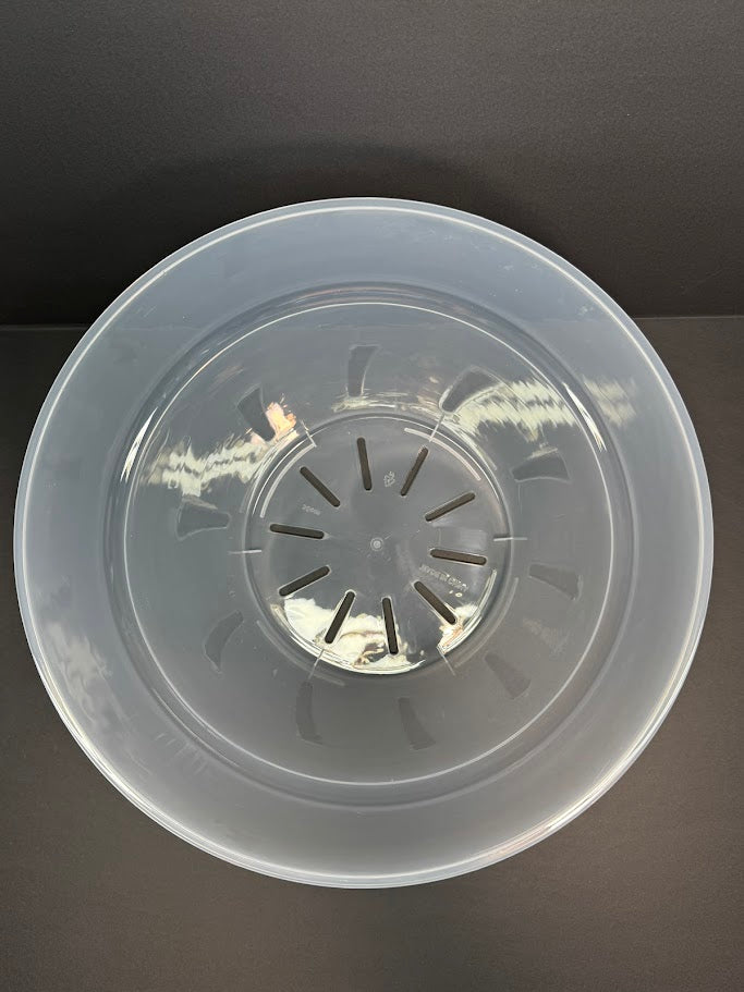 12 Inch Extra Large Clear Nursery Pot | Transparent Plastic Planter for Indoor & Outdoor Plants
