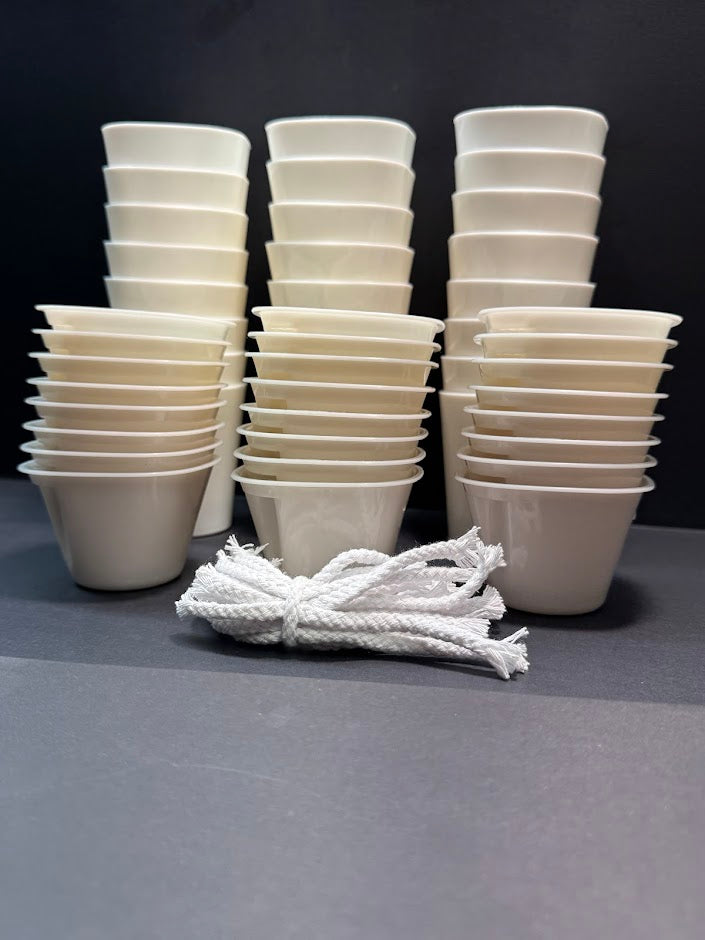 3-Inch White Self-Watering Pots with Water Level Indicator | 4, 8 or 24 Pack