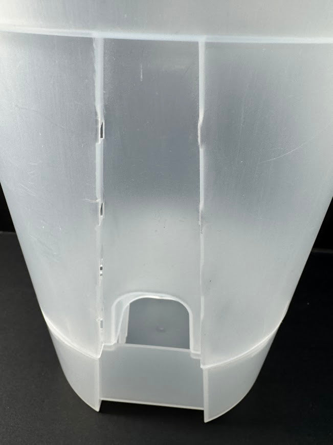 7-Inch Transparent Self-Watering Pots | 2 Pack | Clear Plant Pots with Reservoir Base