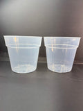 10-Inch Large Clear Nursery Pot | 2 Pack | Transparent Plastic Planter for Indoor & Outdoor Plants