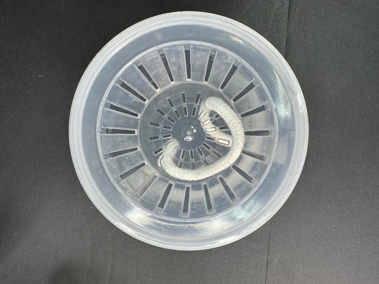 3.5-Inch Clear Self-Watering Round Pots with Wicks | 4 Pack | LECA & Semi-Hydro Pots