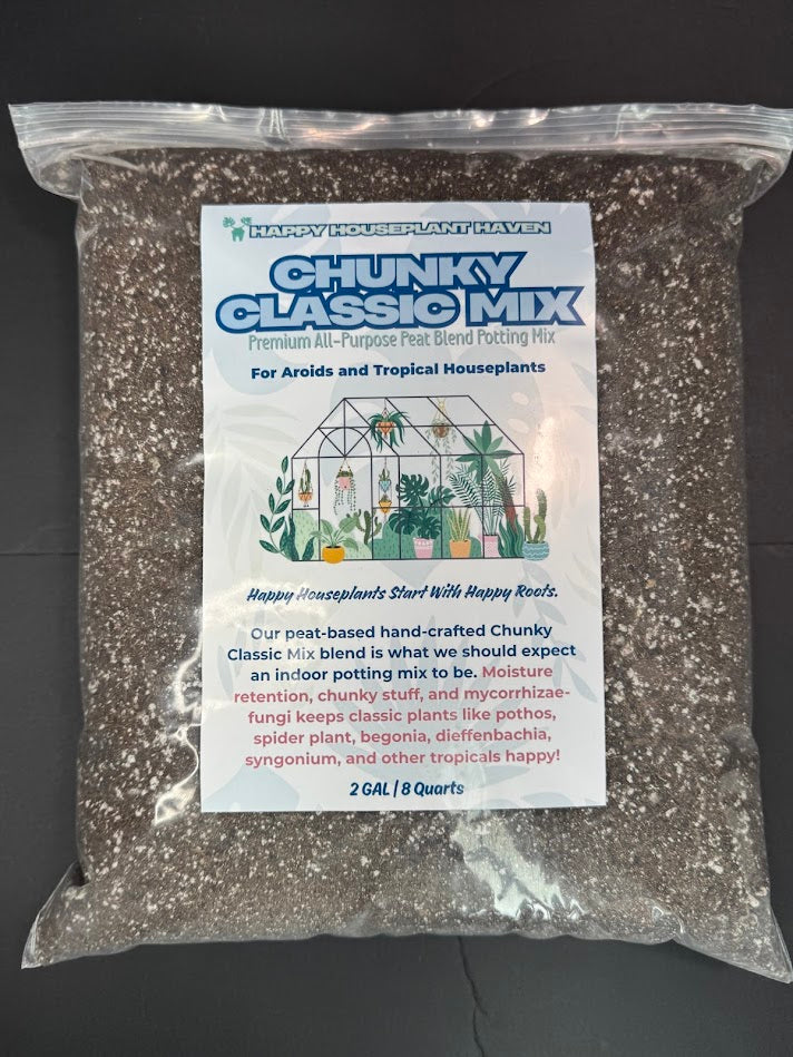 Chunky Classic Potting Mix | Well-Draining Indoor Soil for Monstera, Pothos & Begonia