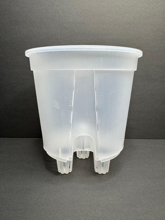 7-Inch Transparent Self-Watering Pots | 2 Pack | Clear Plant Pots with Reservoir Base