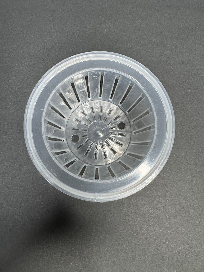 3.5-Inch Clear Self-Watering Round Pots with Wicks | 4 Pack | LECA & Semi-Hydro Pots