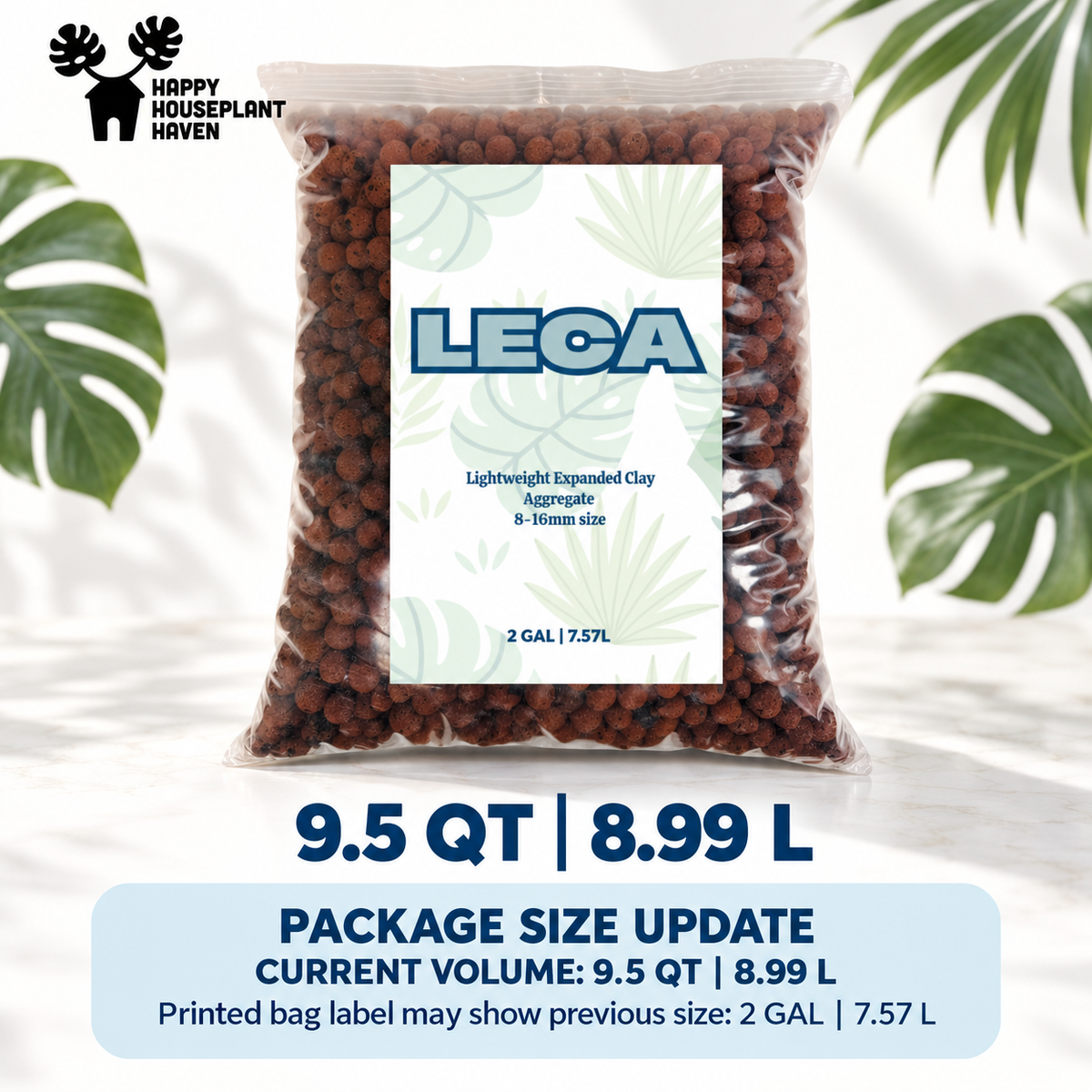 LECA Clay Pebbles 8–16mm | Pre-Rinsed Semi-Hydro Growing Medium for Houseplants