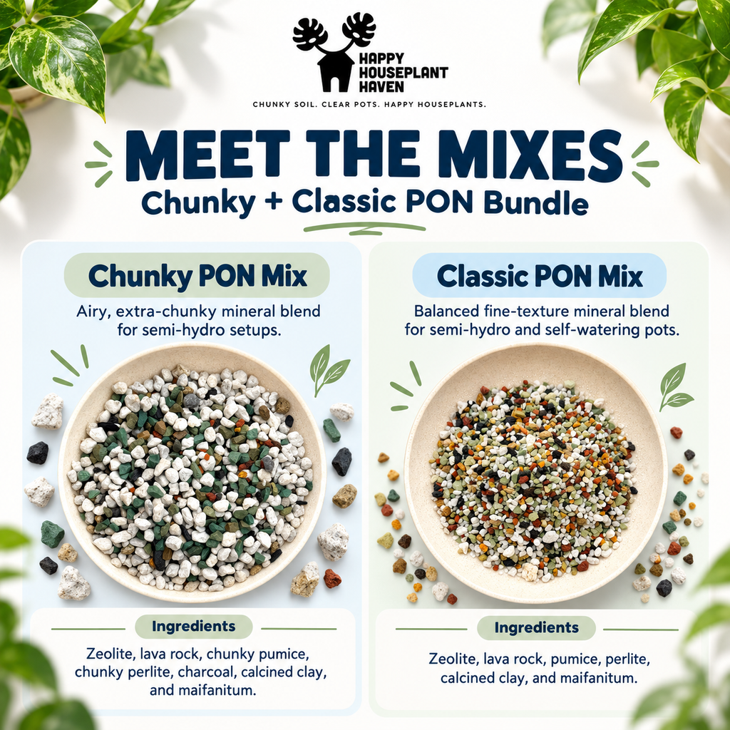 Chunky PON + Classic PON Duo | Soil-Free Semi-Hydro Substrate Set
