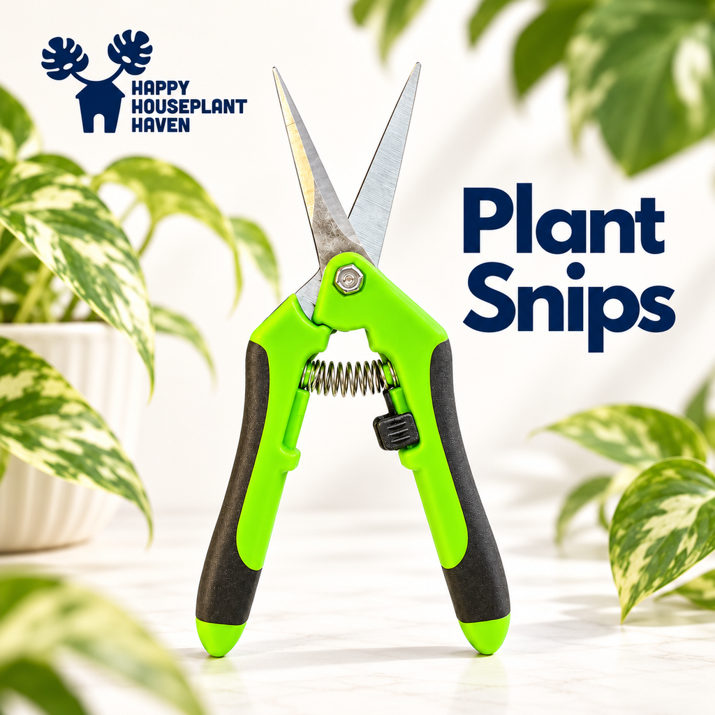 Plant Snips | Stainless Steel Pruning Shears for Houseplants | 1 Pair | Green, Blue or Orange