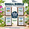 Soil Mix Variety 4-Pack | All 4 Potting Mixes in 1.25 or 2.5 Gallon Bags