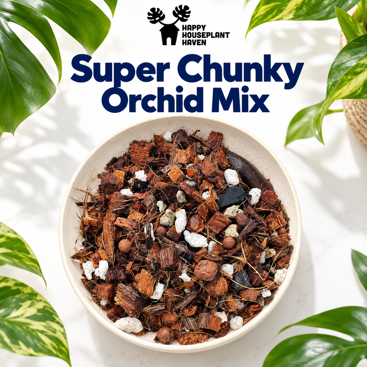 Super Chunky Orchid Mix | Peat-Free Potting Mix for Orchids, Anthurium & Alocasia
