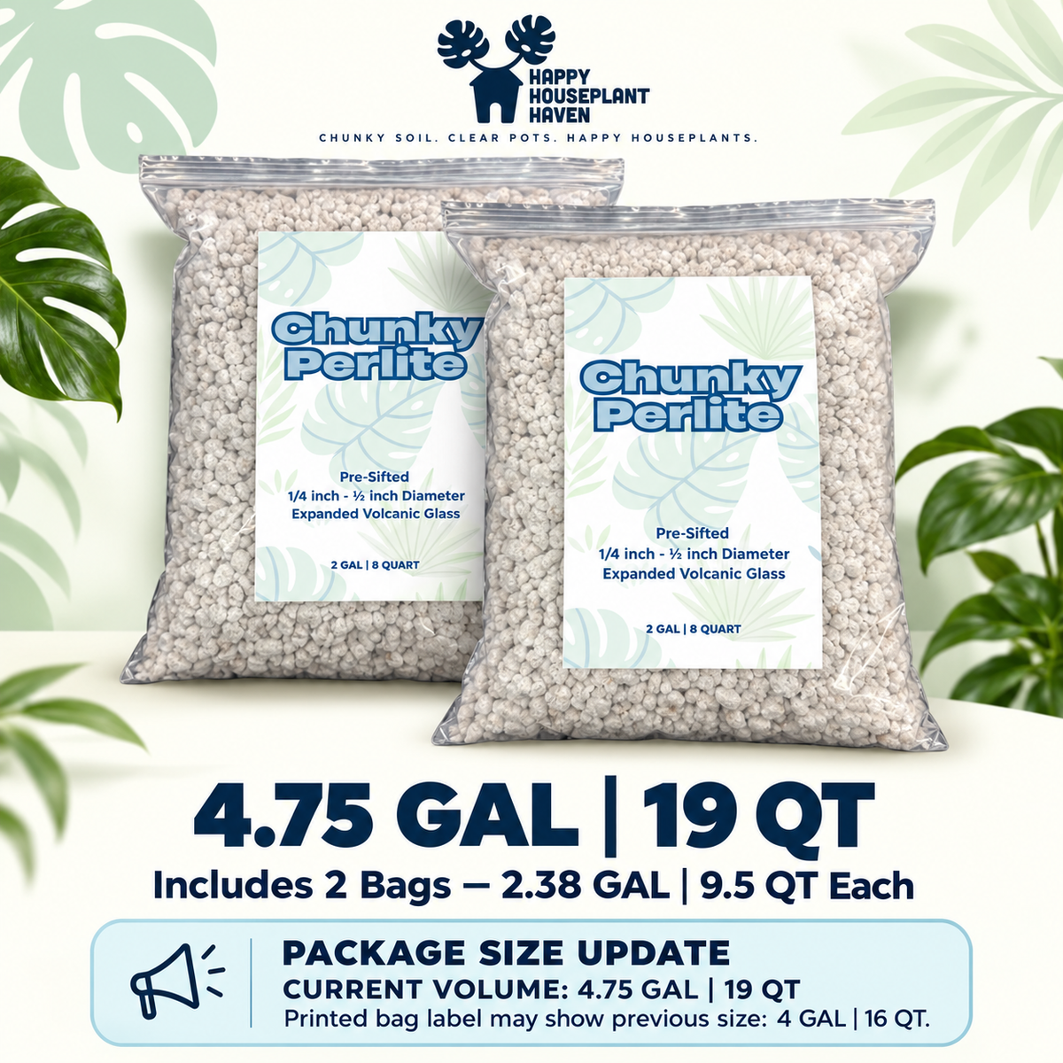Super Chunky Perlite | 3/4–1 Inch Extra-Large Perlite for Aroid Mixes