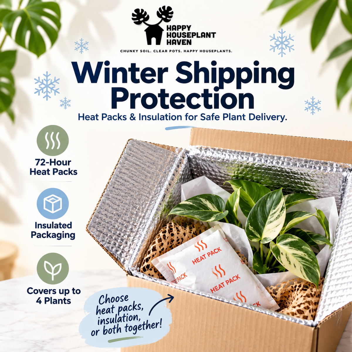 Cold Protection for Winter Shipping | Heat Packs & Insulation for Plant Orders