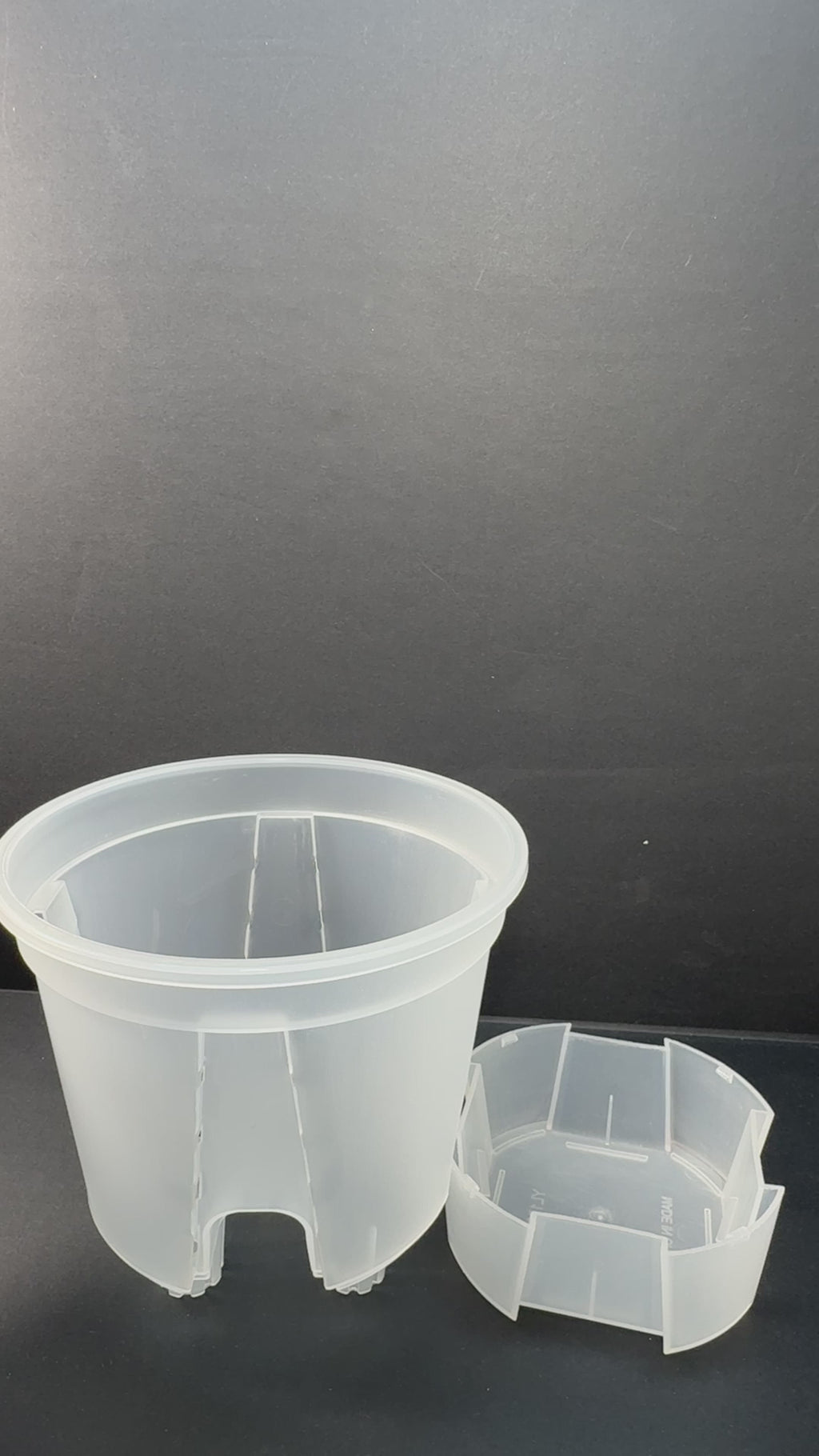 7-Inch Transparent Self-Watering Pots | 2 Pack | Clear Plant Pots with Reservoir Base