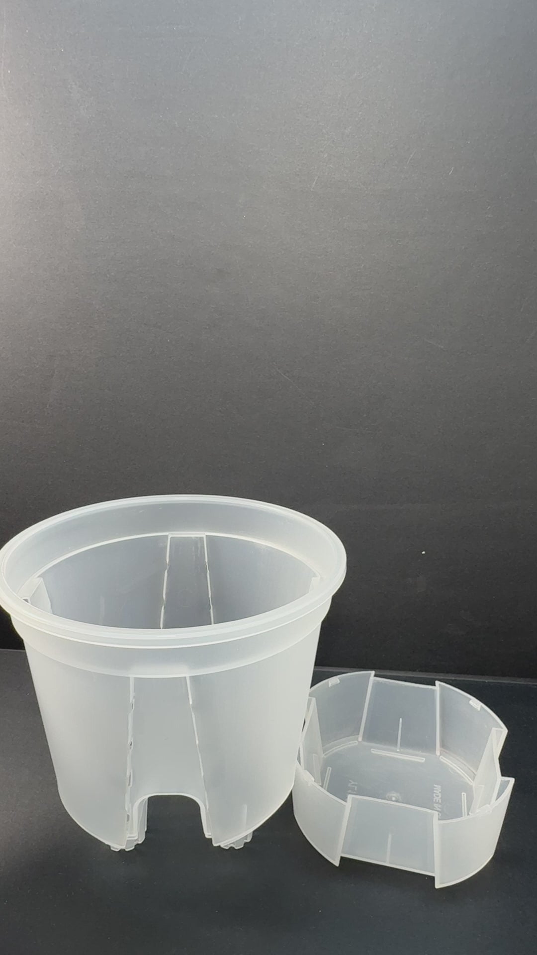 7-Inch Transparent Self-Watering Pots | 2 Pack | Clear Plant Pots with Reservoir Base